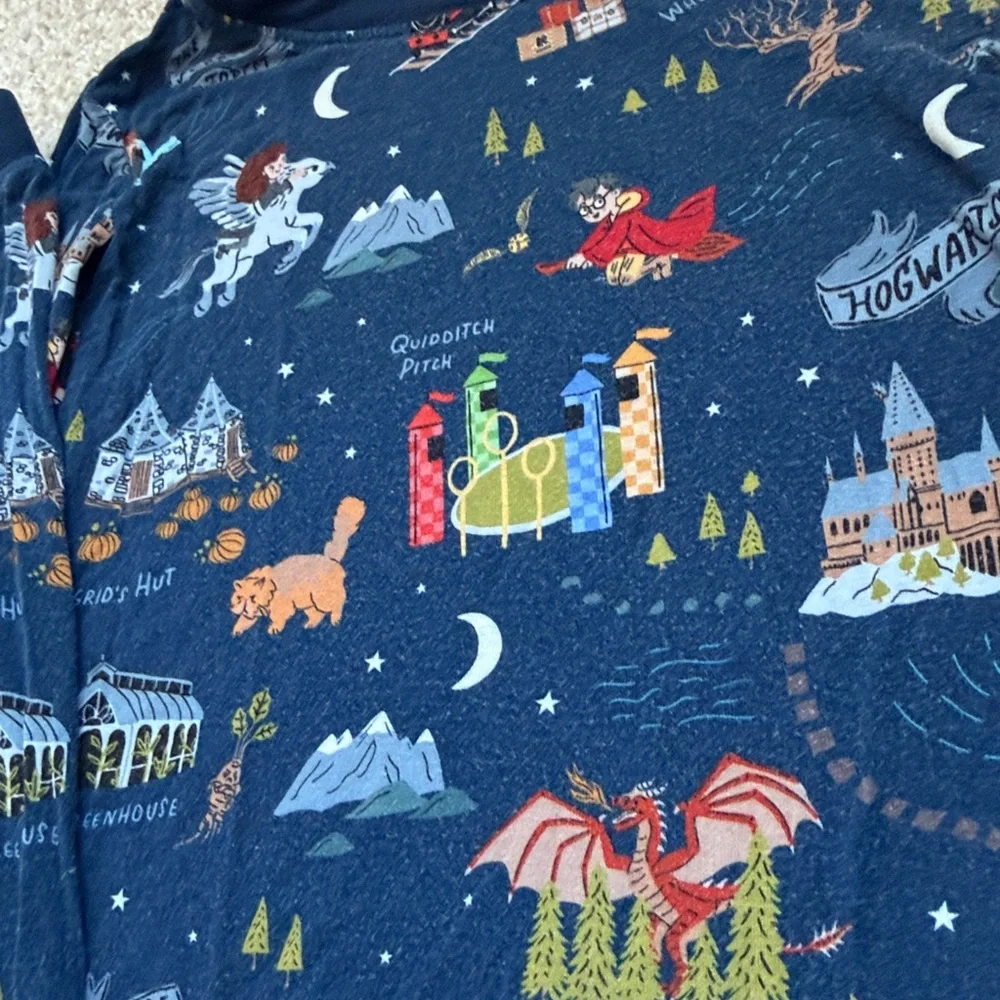 Little Sleepies Harry Potter™ Evening at Hogwarts™ Two-Piece Pajama Set - Picture 4 of 8